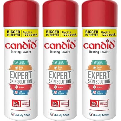 Candid Dusting Powder | Expert Skin Solution |Doctor&amp;#39;s Prescribed No.1 Brand | Prevents Sweat Rash, Itching, Fungal Infection &amp;amp; Skin