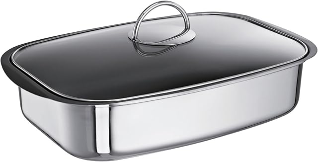 Schulte-Ufer Easy 67049-36 All-Purpose Roasting Tin / 36 cm / 6 L/Induction/with Transparent Lid