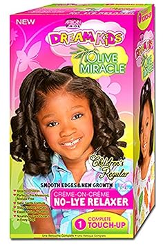 African Pride Dream Kids Olive Miracle Touch-Up Relaxer, Regular