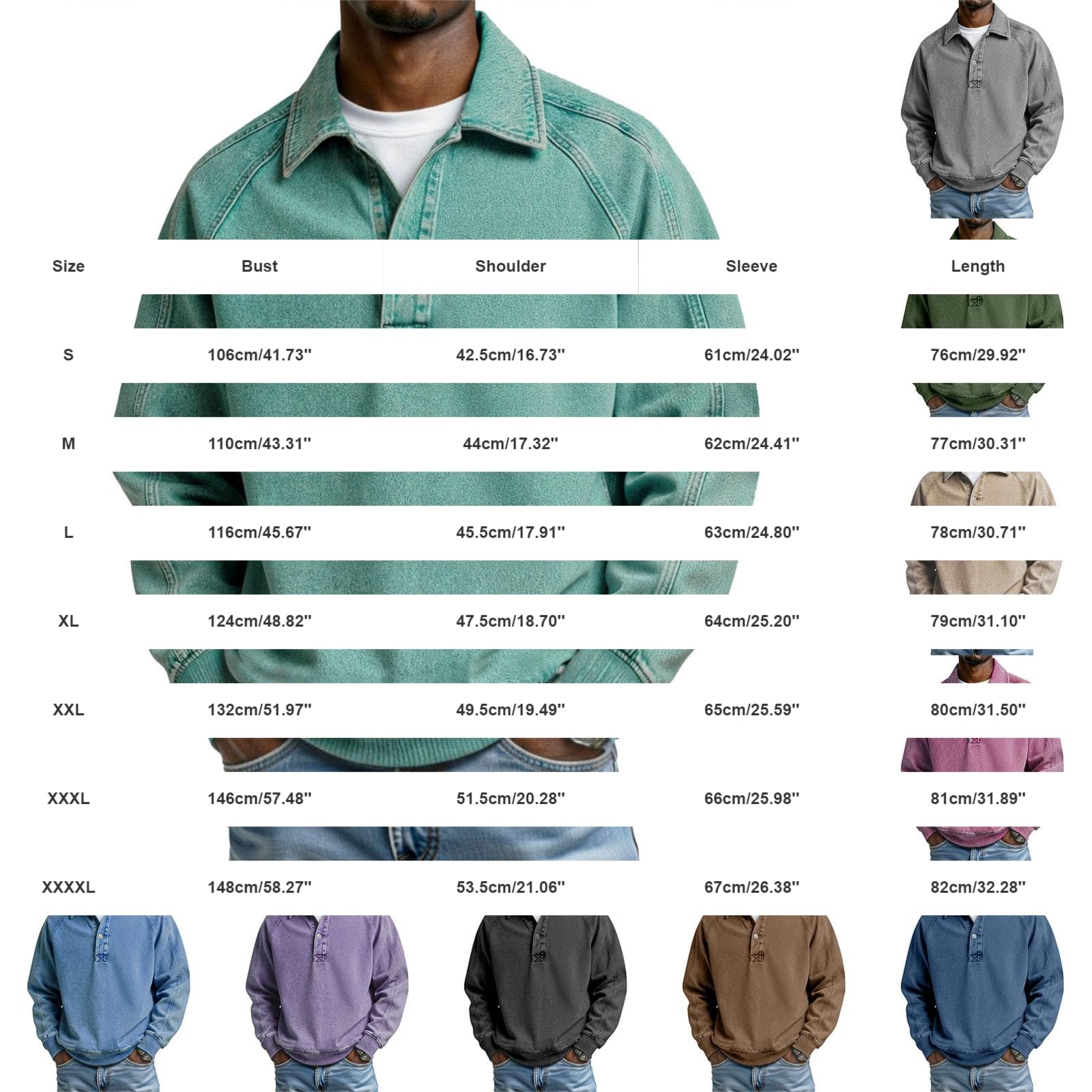 Generisch Felpa sportiva con cappuccio oversize da uomo