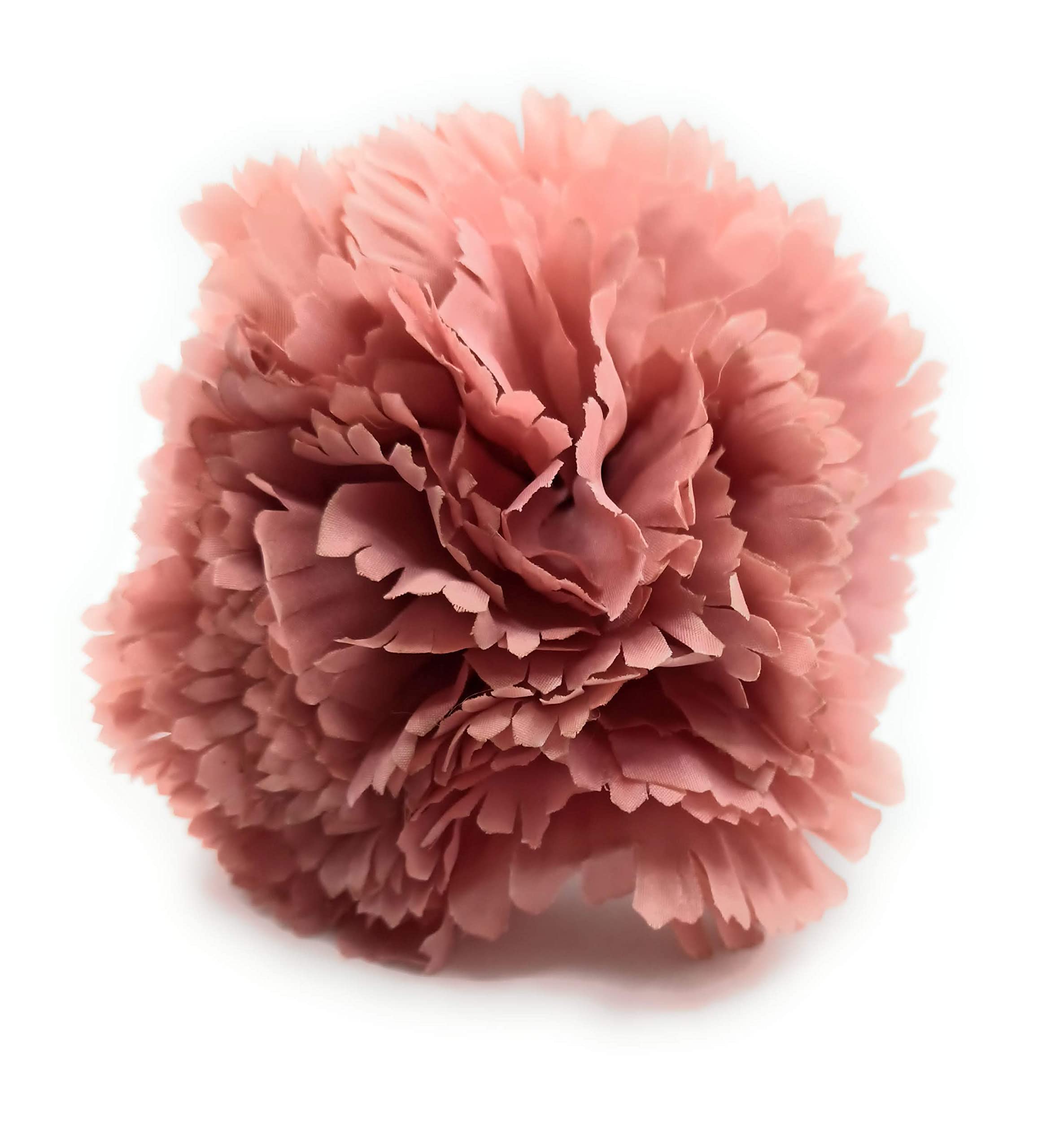 Claveles Flamencas Grandes Clavel XL Artificial Adorno Flamenco de Pelo Mujer Baile Flamenco Feria de Abril y Romerías, Clavel Grande Rosa Viejo Claro Ø13cm