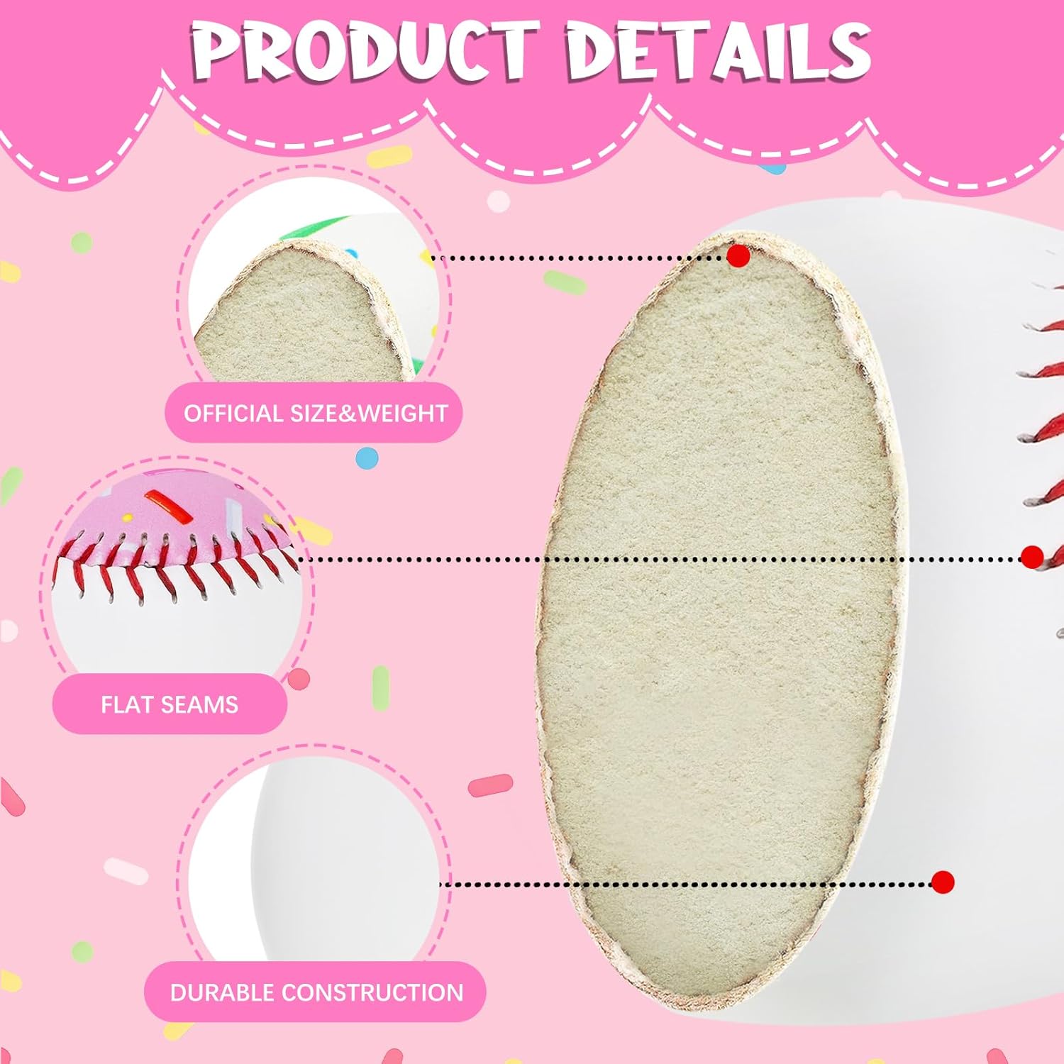 Baseballs PVC 9in Practice Baseball for Training Hitting Lifestyle Decor Ideal Personalized Inspired Gifts for Players Coaches Moms