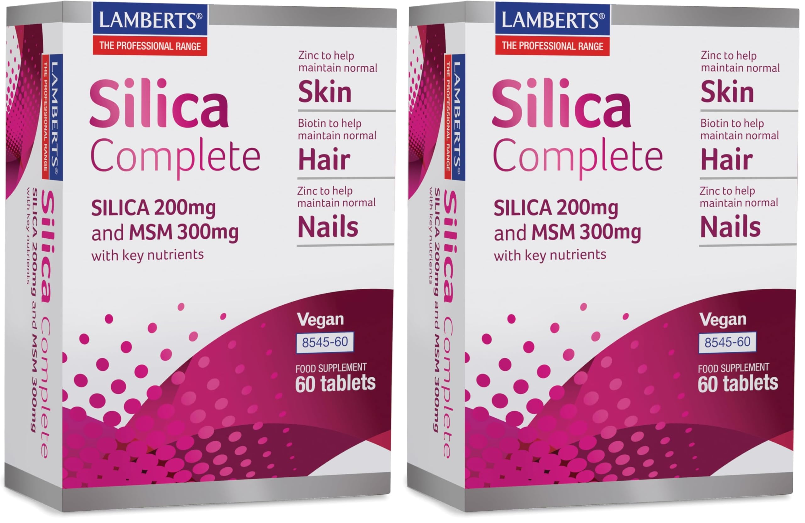 Lamberts Silica Complete - 60 Tabletas (Paquete de 2)