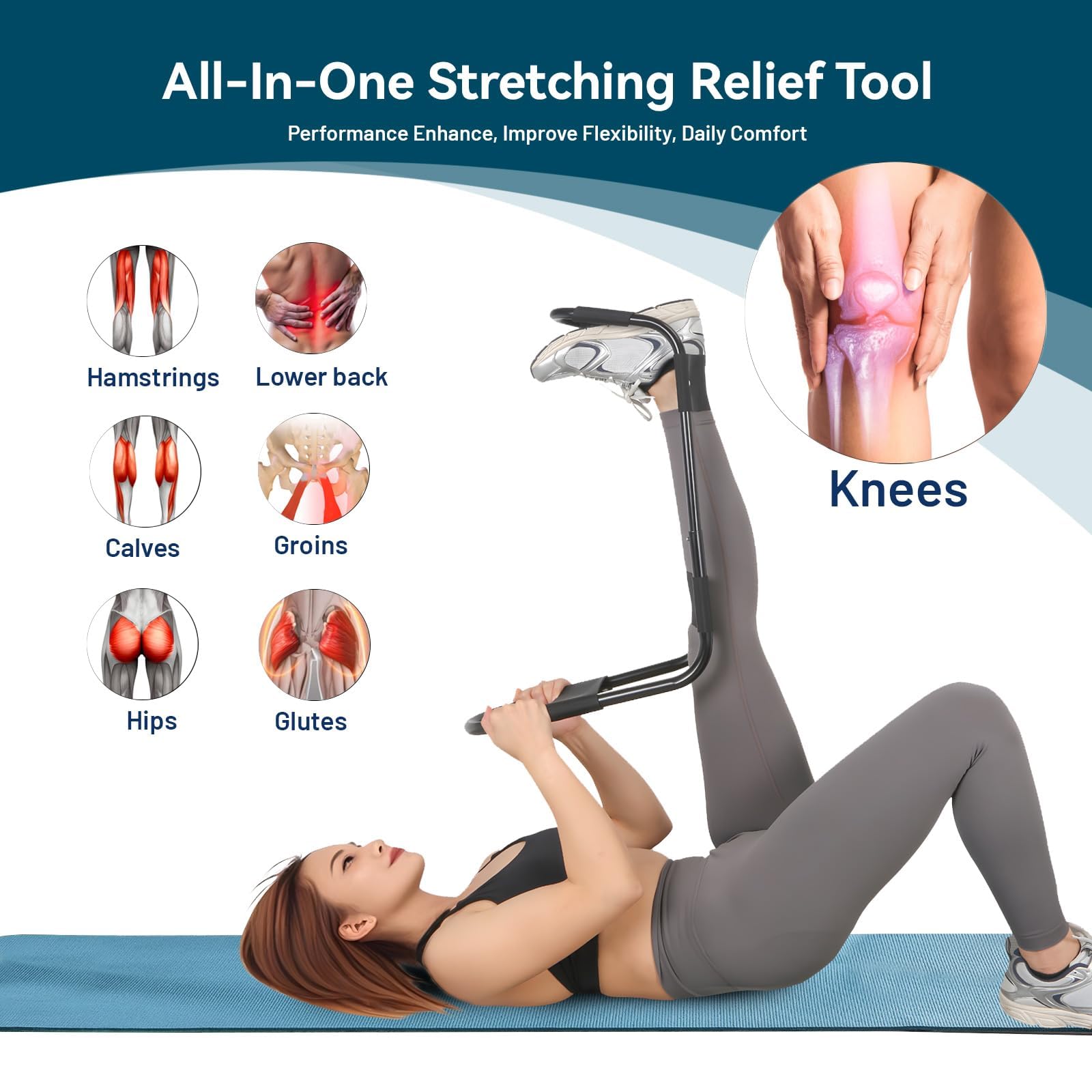 Hamstring Stretcher - Improve Flexibility & Mobility -2