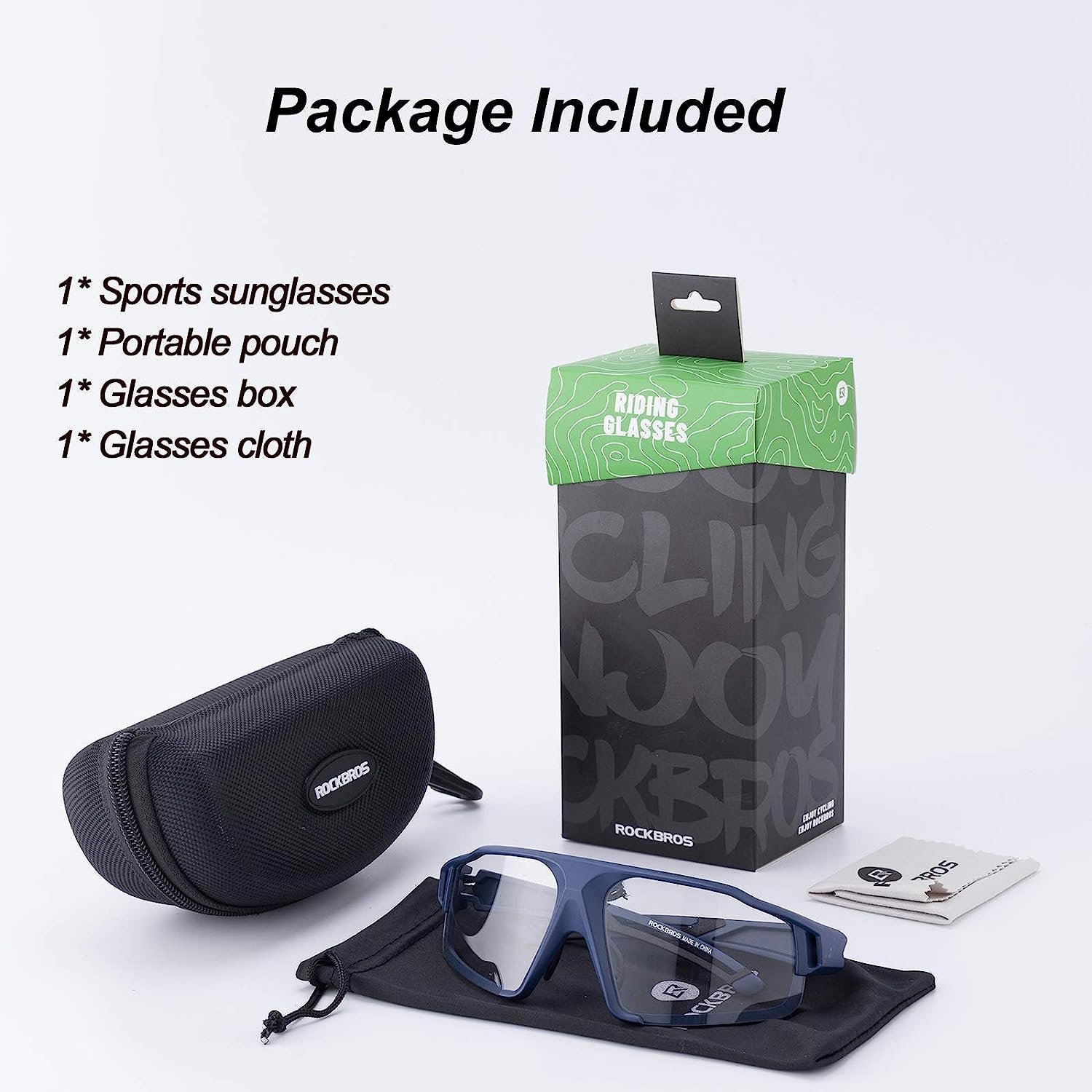 ROCKBROS Gafas Polarizadas/Fotocromáticas Deportivas Protección UV400 para MTB Ciclismo Running Conducir Pescar, para Hombres Mujeres