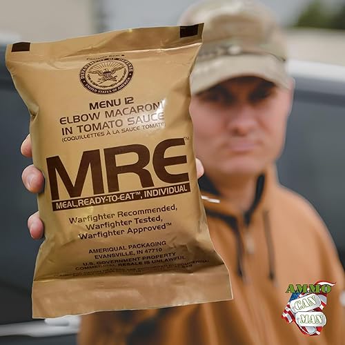 Miniatura 6 de Ammo Can Man Militares  Inspección MRE 2024  Elige un menú  Comidas nutricionales completas para soldados  Larga vida útil  Comidas listas para