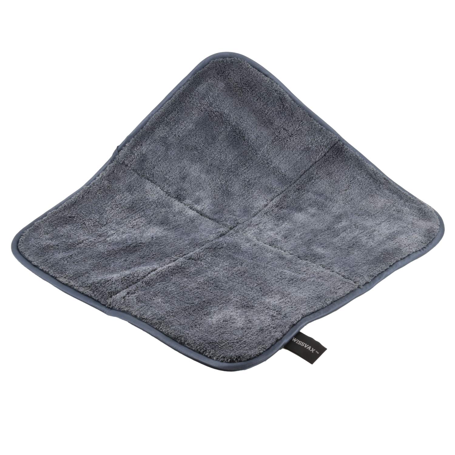 SWISSVAX Micro-Fluffy Set Poliertuch (anthrazit) + Wachstuch (rot) ultraweich Doppelflausch 38x38cm