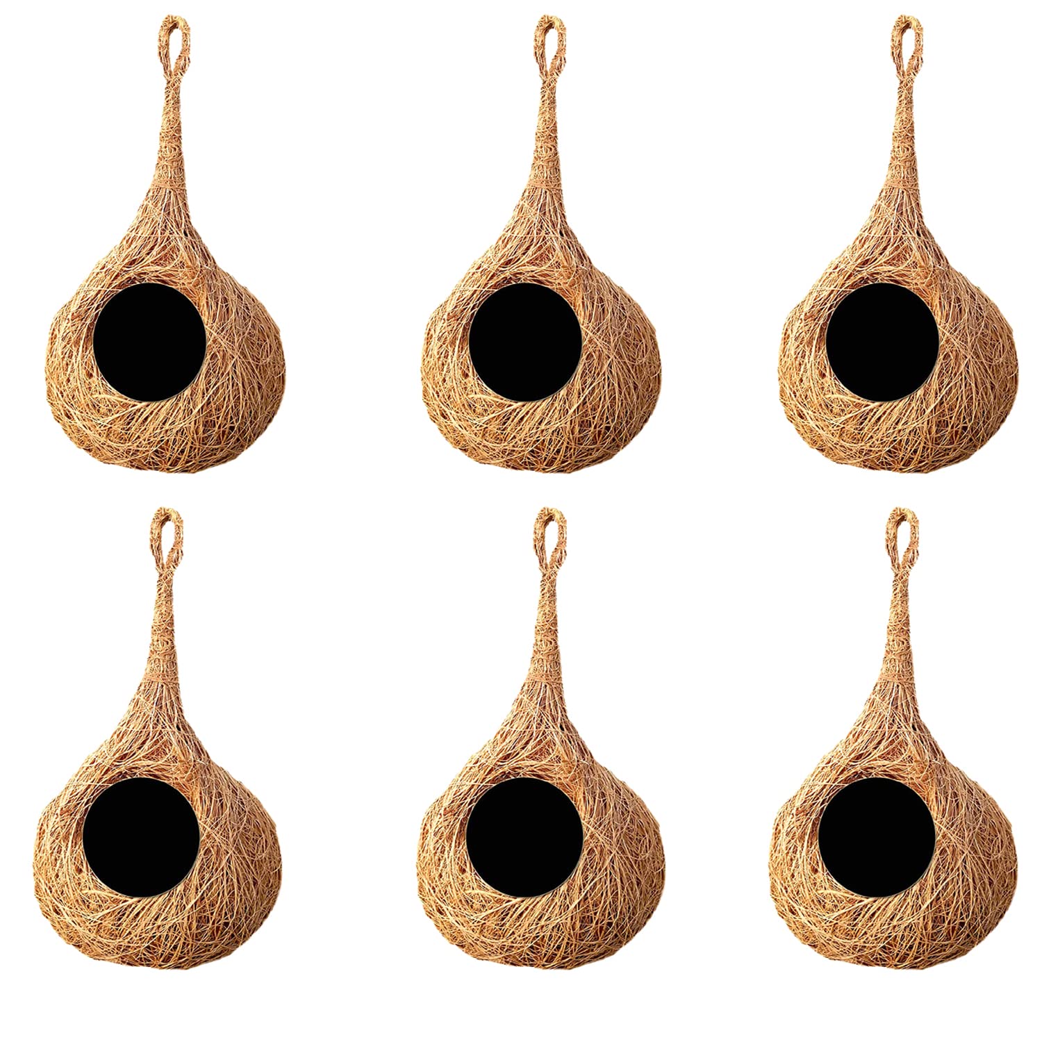 LIVEONCE Coir NEST for Birds Color -Natural Size H-25 CM,W -15 CM,Pack of 6 (B0BQBH2HN2) Amazon Price History, Amazon Price Tracker