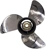 Boat Propeller 13 34x13 Fit for Honda Outboard 75HP-130HP 3 Blades Stainless Steel Prop SS 15 Tooth Propel RH OEM NO: 58130-ZW1-013AH 13.75x13