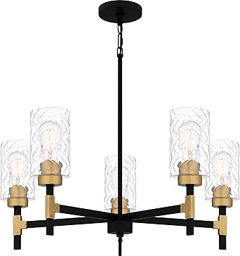 Quoizel Carly 5-Light Matte Black Chandelier