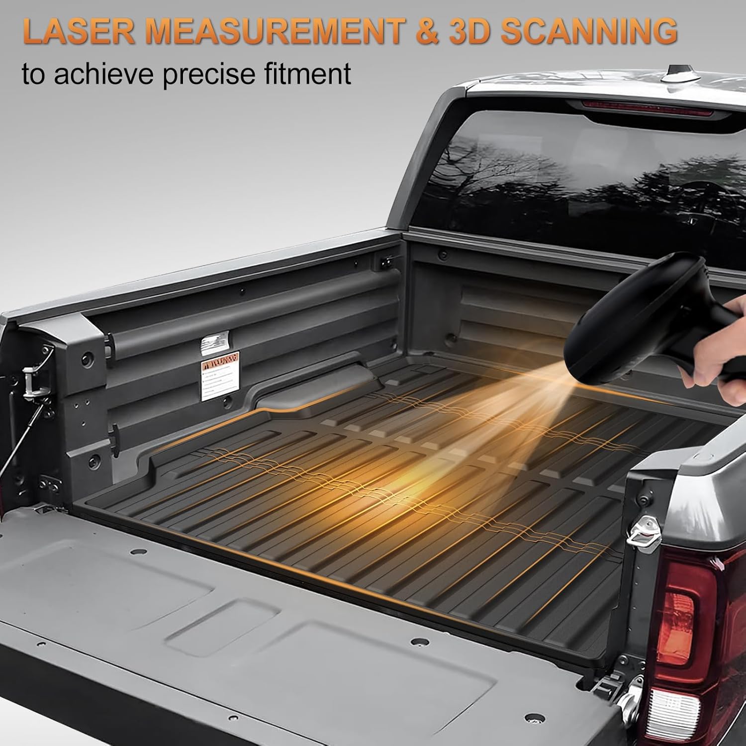 AOMSAZTO 5.3FT Bed Mat Fit for 2017-2026 Honda Ridgeline 5.3FT Truck Bed Liner Heavy Duty TPE All Weather Custom Fit Ridgeline Accessories Upgraded Cargo Mat