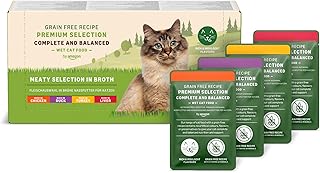 by Amazon Katzenfutter, nass, getreidefreies, für ausgewachsene Katzen Fleischauswahl in Gelee, 4.76 kg, 56 Packungen mit 85g (Vorher Lifelong)