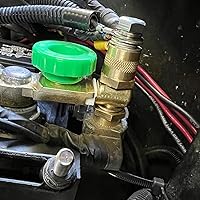 Vista 8 de Ampper Postes de carga de terminal de batería de poste lateral de latón macho de 3/8"-16 roscas, poste lateral estándar adaptador de poste