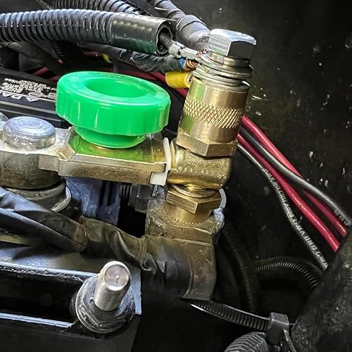 Miniatura 8 de Ampper Postes de carga de terminal de batería de poste lateral de latón macho de 38"-16 roscas, poste lateral estándar adaptador de poste de batería