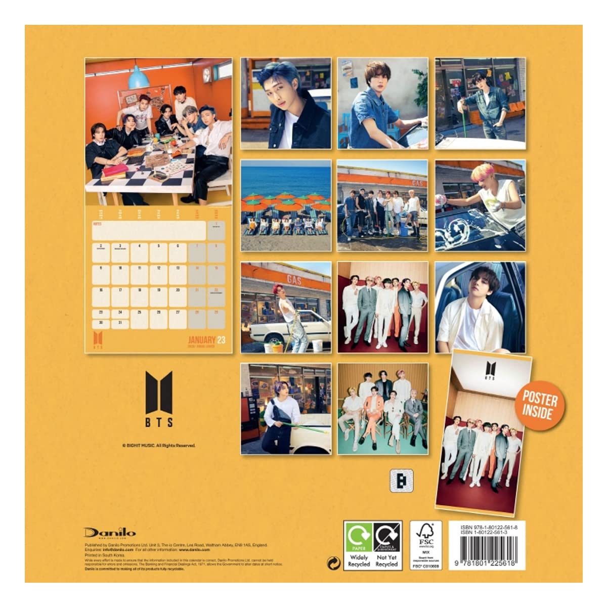 Amazon | BTS ウォールカレンダー 2023 [限定] | カレンダー | 文房具
