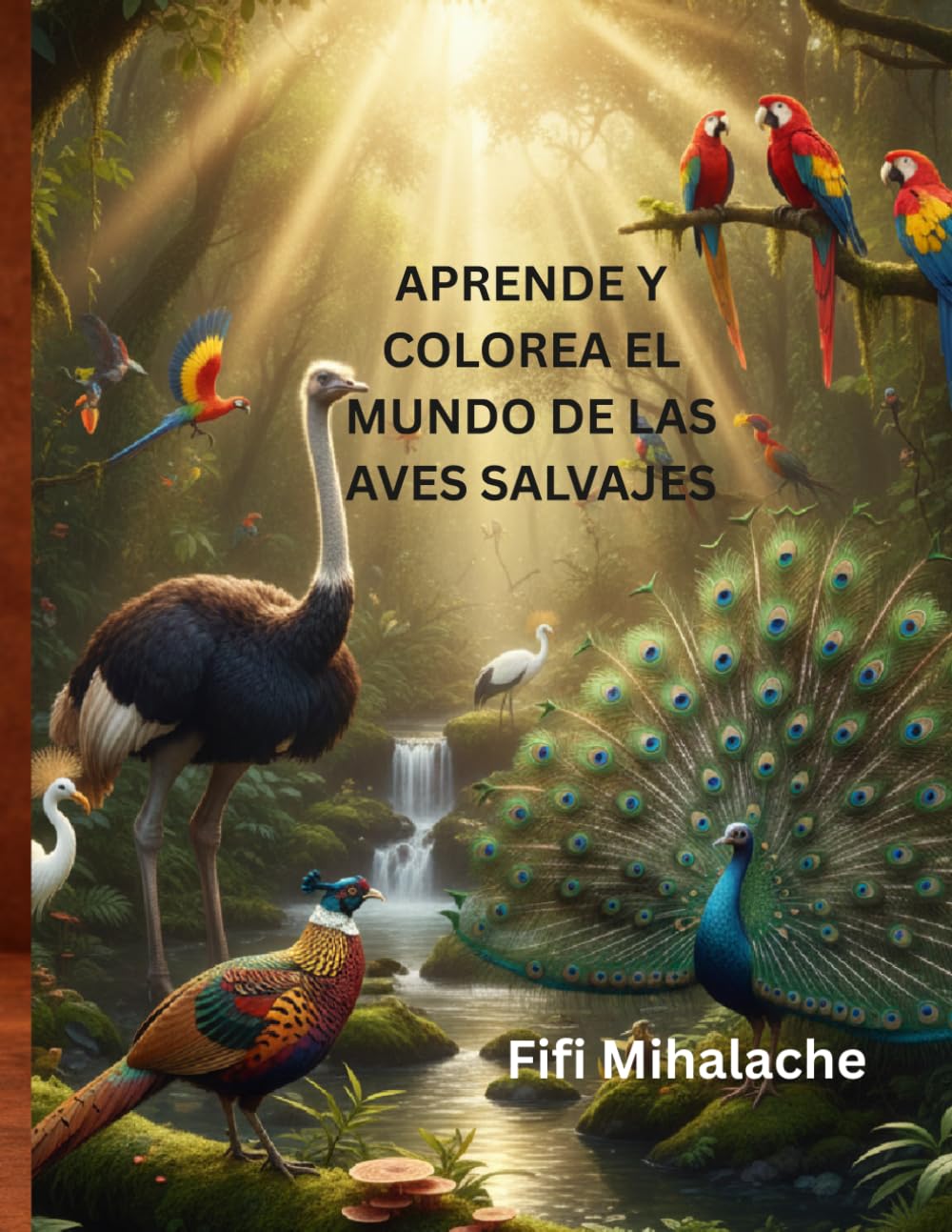 APRENDE Y COLOREA EL MUNDO DE LAS AVES SALVAJES: para niños de 4 a 10 años