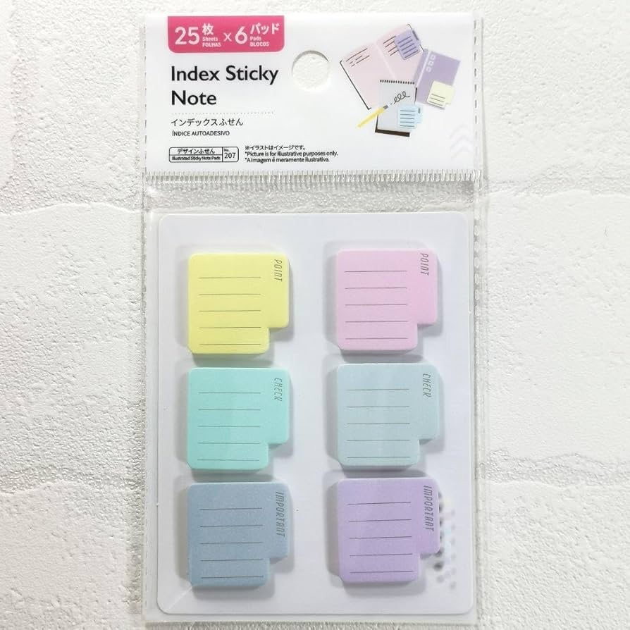 ダイソー　カラーパレット付箋　スリーピー 春色の文房具で、毎日がもっと楽しくなる！（ダイソー