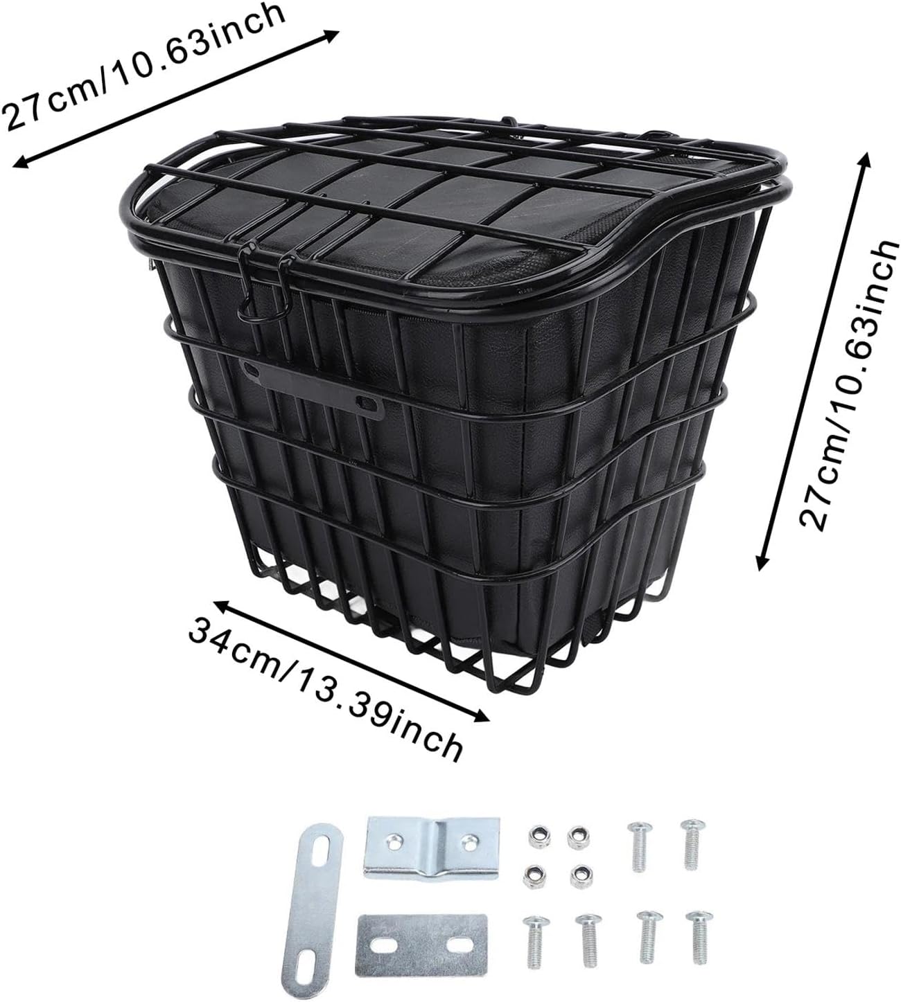 Yiju Bicycle Basket,Sundries Organizer,Stable,Bicycle Accessories Easy to Install Cargo Basket with Liner Bag for Biking Outdoor