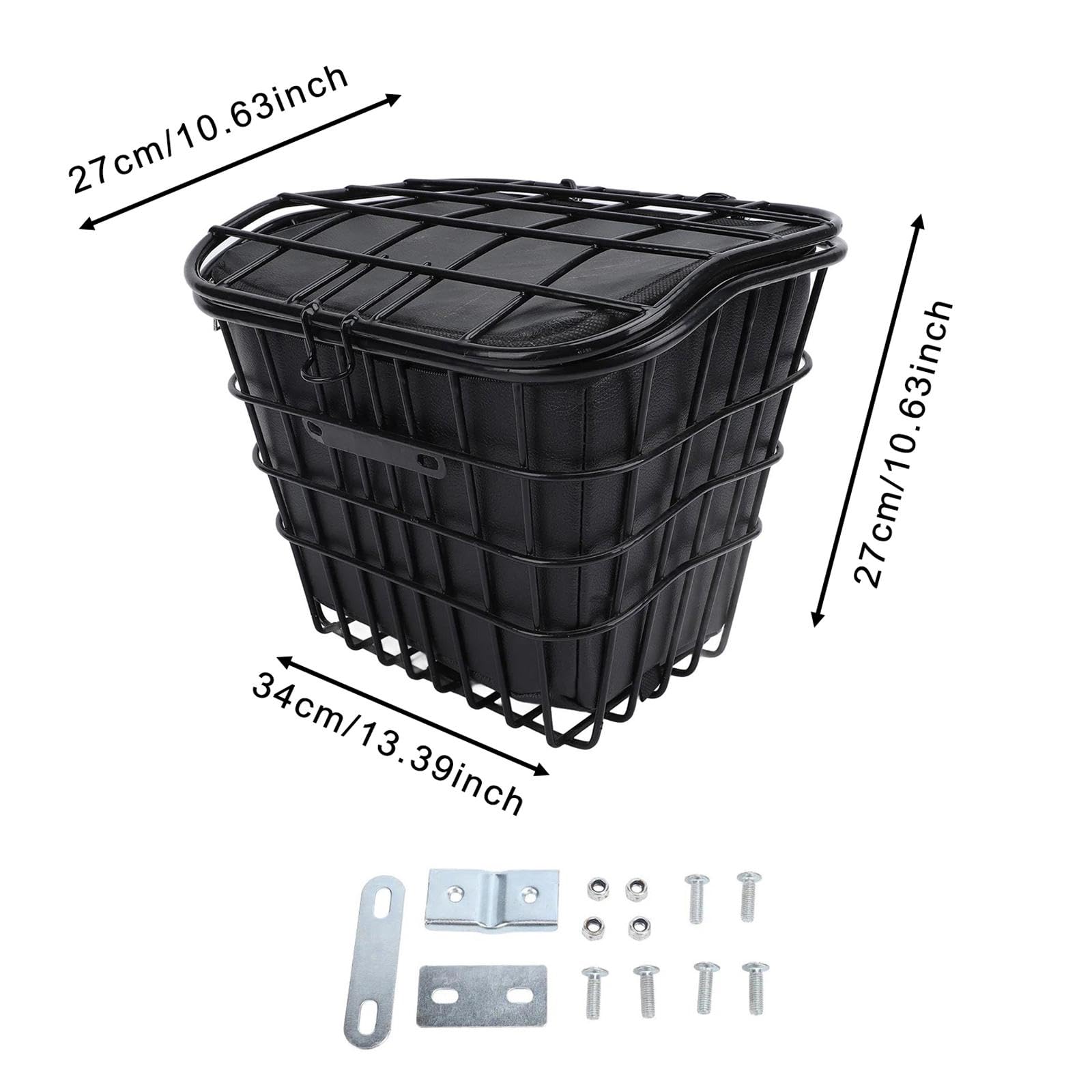 Cestino Portaoggetti Stabile con Borsa Interna, Organizer per Oggetti Vari di Facile Installazione per Attività in Bicicletta
