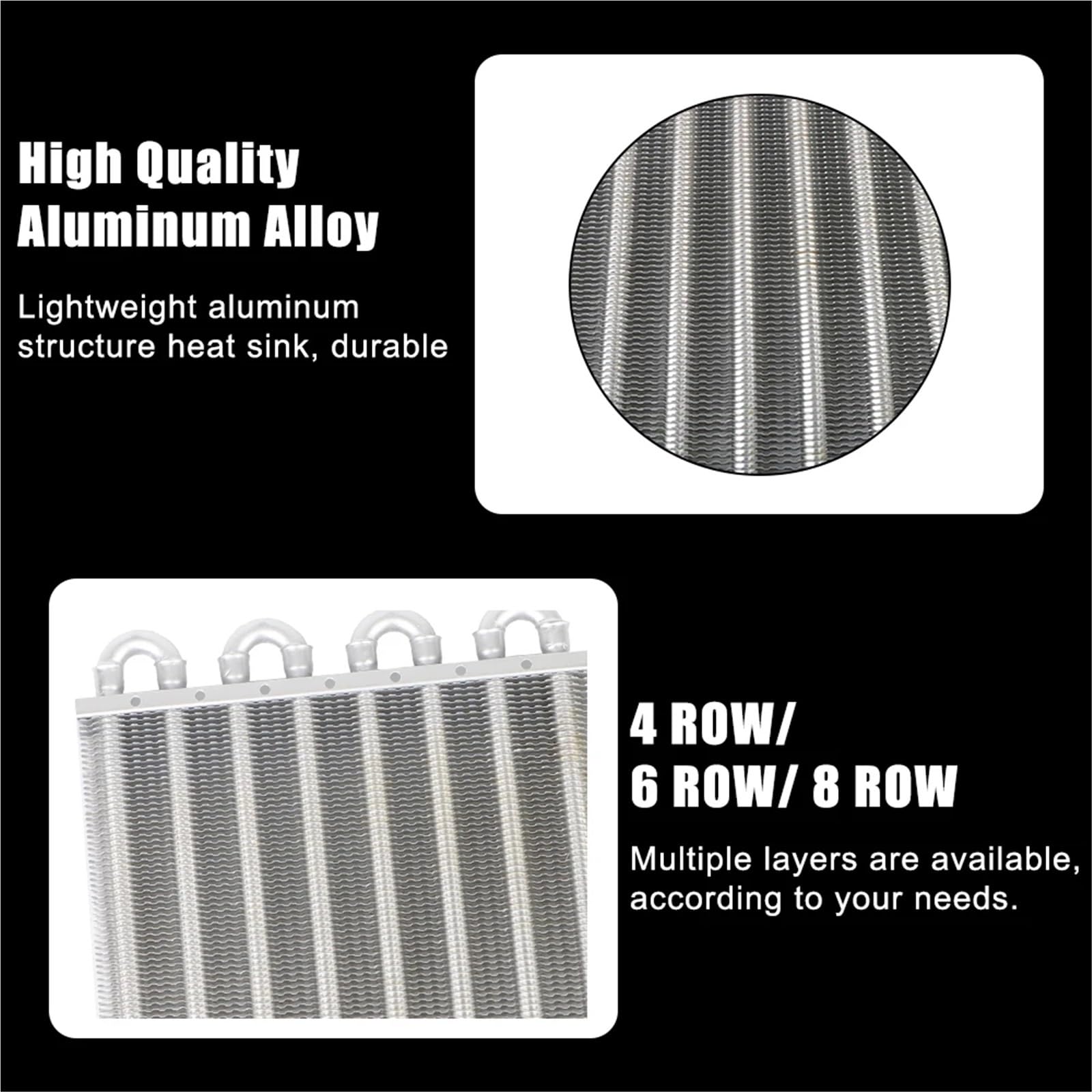 Filtro aria cabina Radiatore Dell'olio Per Auto, Dissipatore Calore Con Tubo Di Gomma, Radiatore Della Trasmissione, Aria Condizionata, Scarico Sistema Di Raffreddamento filtro abitacolo(4 Row)