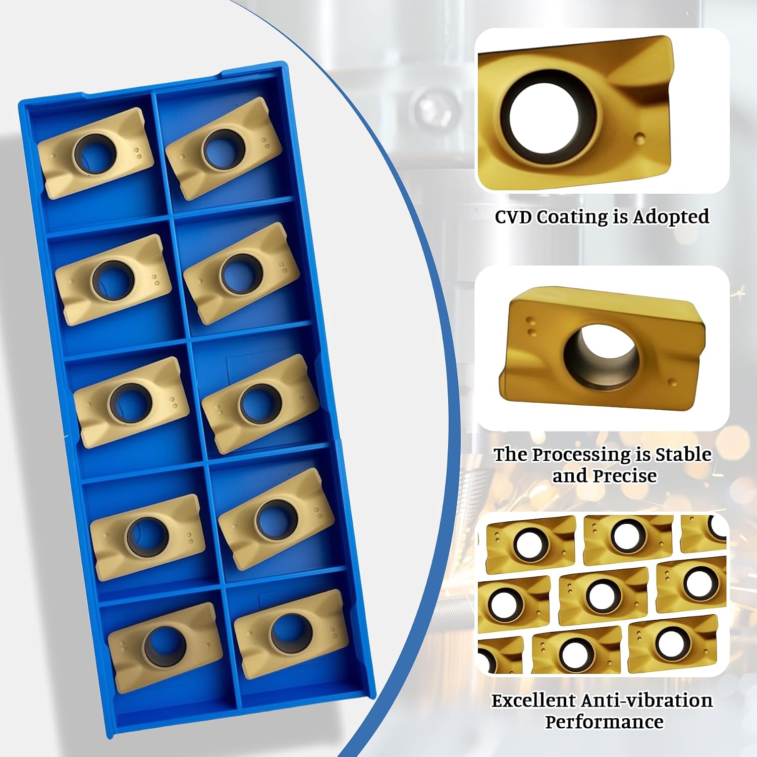 APMT1604PDER-M2 Carbide Milling Inserts, Indexable Milling Inserts