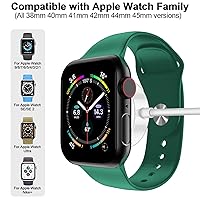 Vista 2 de Cargador magnético de carga rápida para Apple Watch, carga inalámbrica magnética compatible con iWatch Series Ultra9876SESE25432-4.9 pies blanco