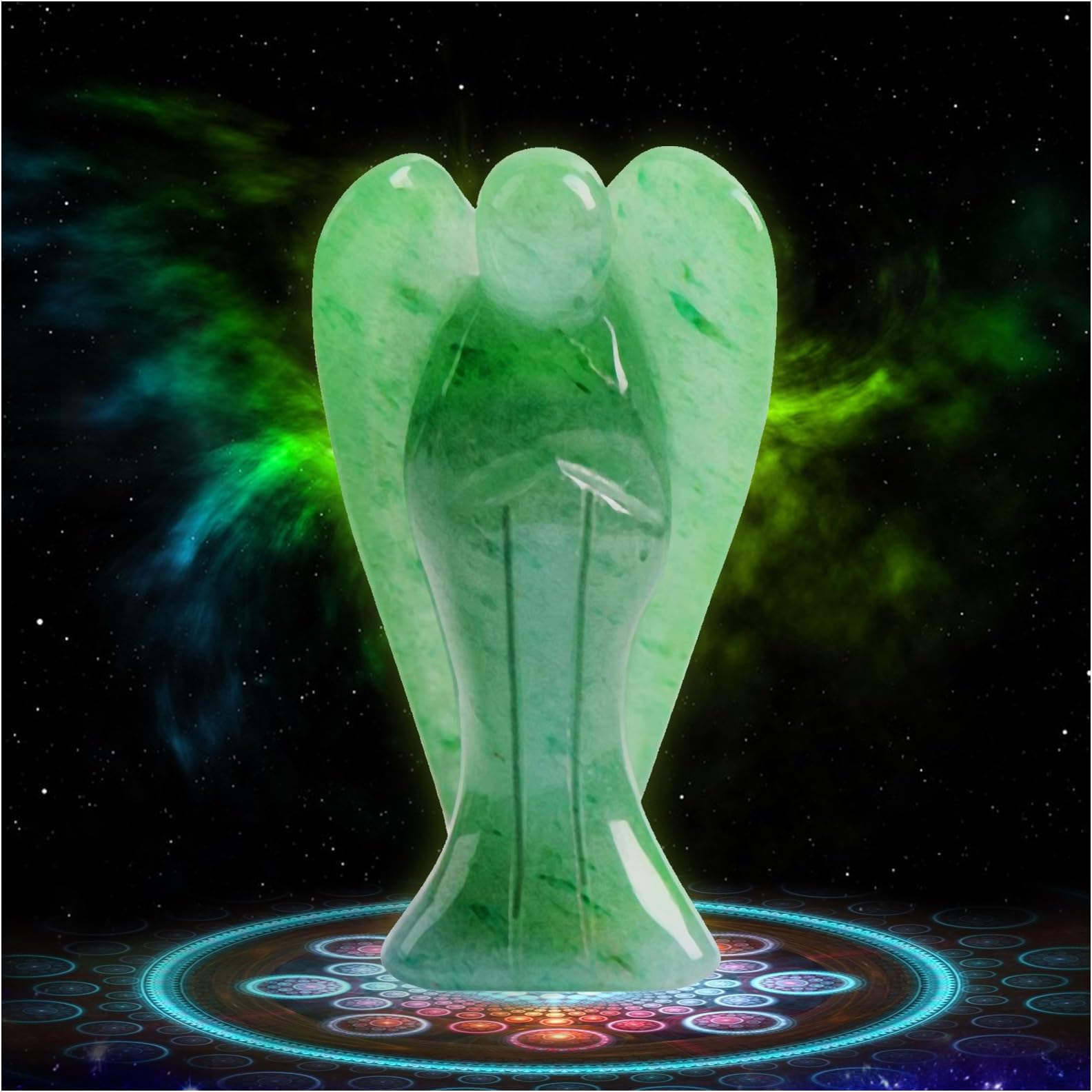 Figurine D'ange En Améthyste Statuette Reiki
