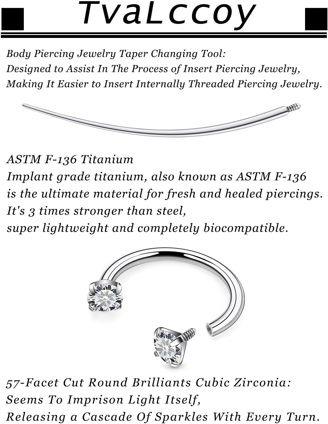 F136 Titanium 20/18/16/14g Horseshoe Nose Septum Lip Ear Rings Piercings 8/10/12mm Cartilage Helix Daith Earrings Jewelry for Women Men - Image 4