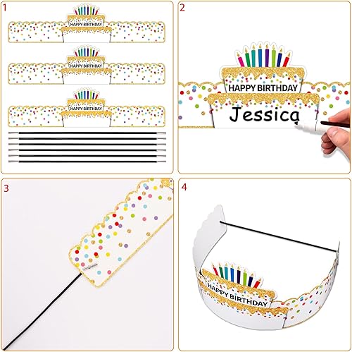 Miniatura 27 de WaaHome Paper Crown Hats