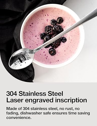 Vista 3 de Fun My Nutella - Cuchara grabada de acero inoxidable para café y helado, regalos para amantes de la Nutella, hombres, mujeres, hermanas, hermanos