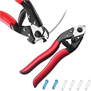 Cozysmart Stainless Steel Wire Rope Cutter,Upgraded Aircraft Bicycle Bike Cable Cutter for Cable Railing Deck,Up to 5/32