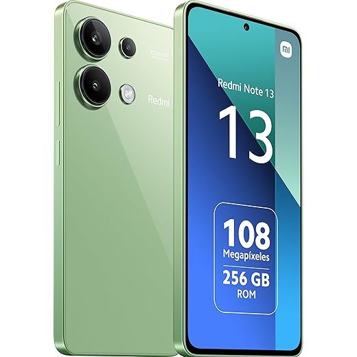 Xiaomi REDMI Note 13 4G Mint Green, Ecran 6.67'', Smartphone Débloqué, Batterie mAh 5000, Mémoire ROM 128GO,RAM 8GO, Android 13, Processeur Snapdragon® 685, Gravure en 6nm, Huit-Coeurs Jusqu’à 2,8GHz