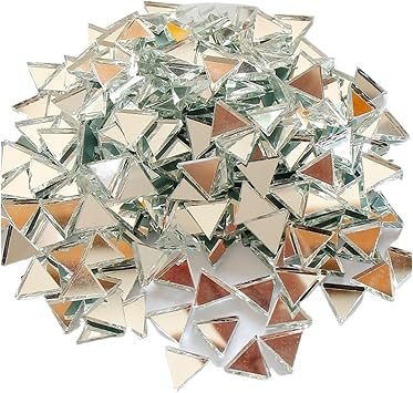 Mosaic Tiles 200g Clear Glass Mosaic Triangle Dyeing Mosaic Piece DIY Mosaic Making Stone Craft Mosaic Tile A25