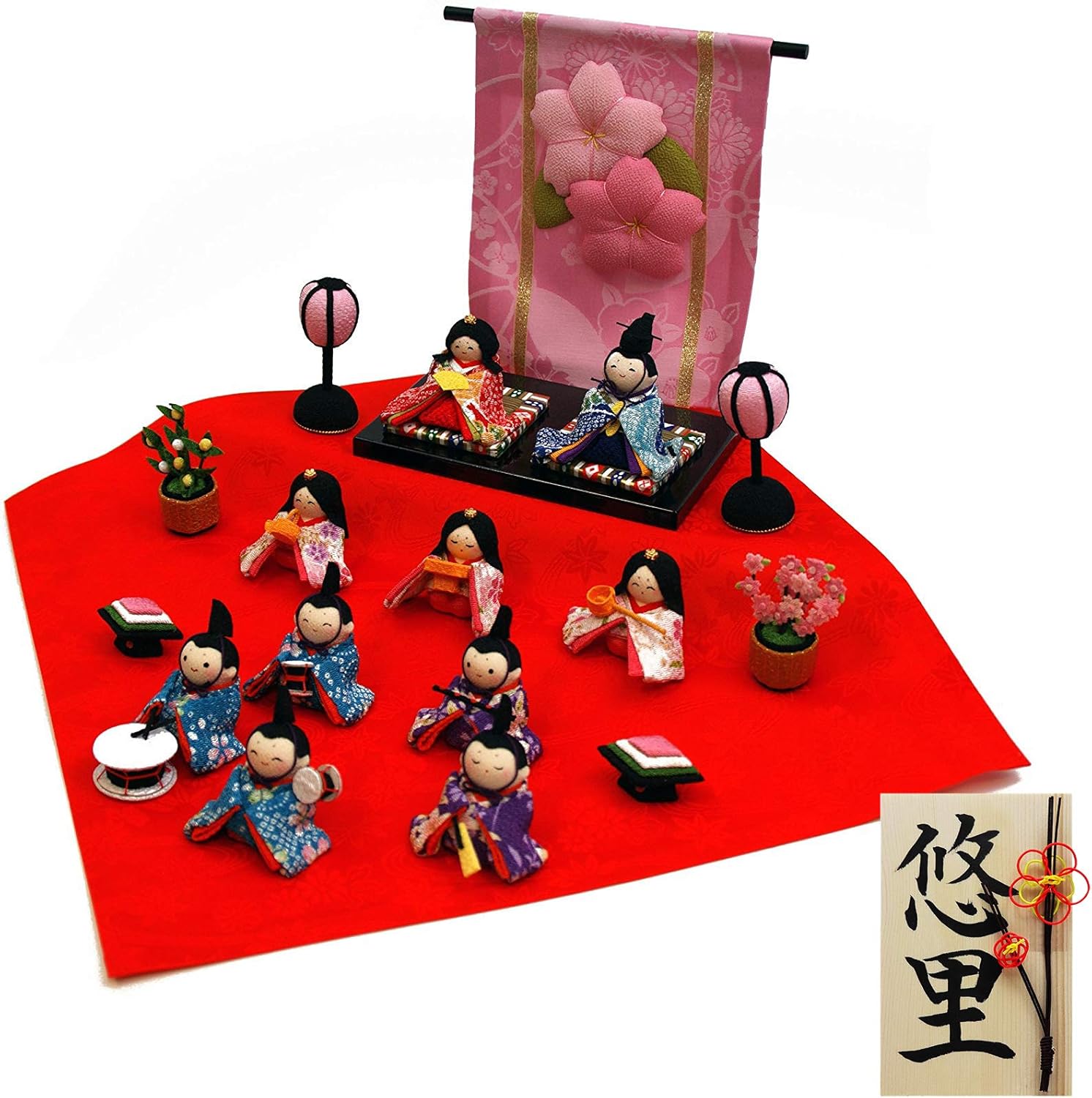 100 安い 大阪長生堂雛人形コンパクト名入れ木札特典付 別送 ちりめんひな人形花几帳わらべ雛10 ベビー向けおもちゃ Www Bhatiabest Co Uk