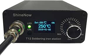 Soldering Iron Station Kit,Digital Portable Soldering Iron Station Temperature Controller 72W with T12 Handle and T12 Tip