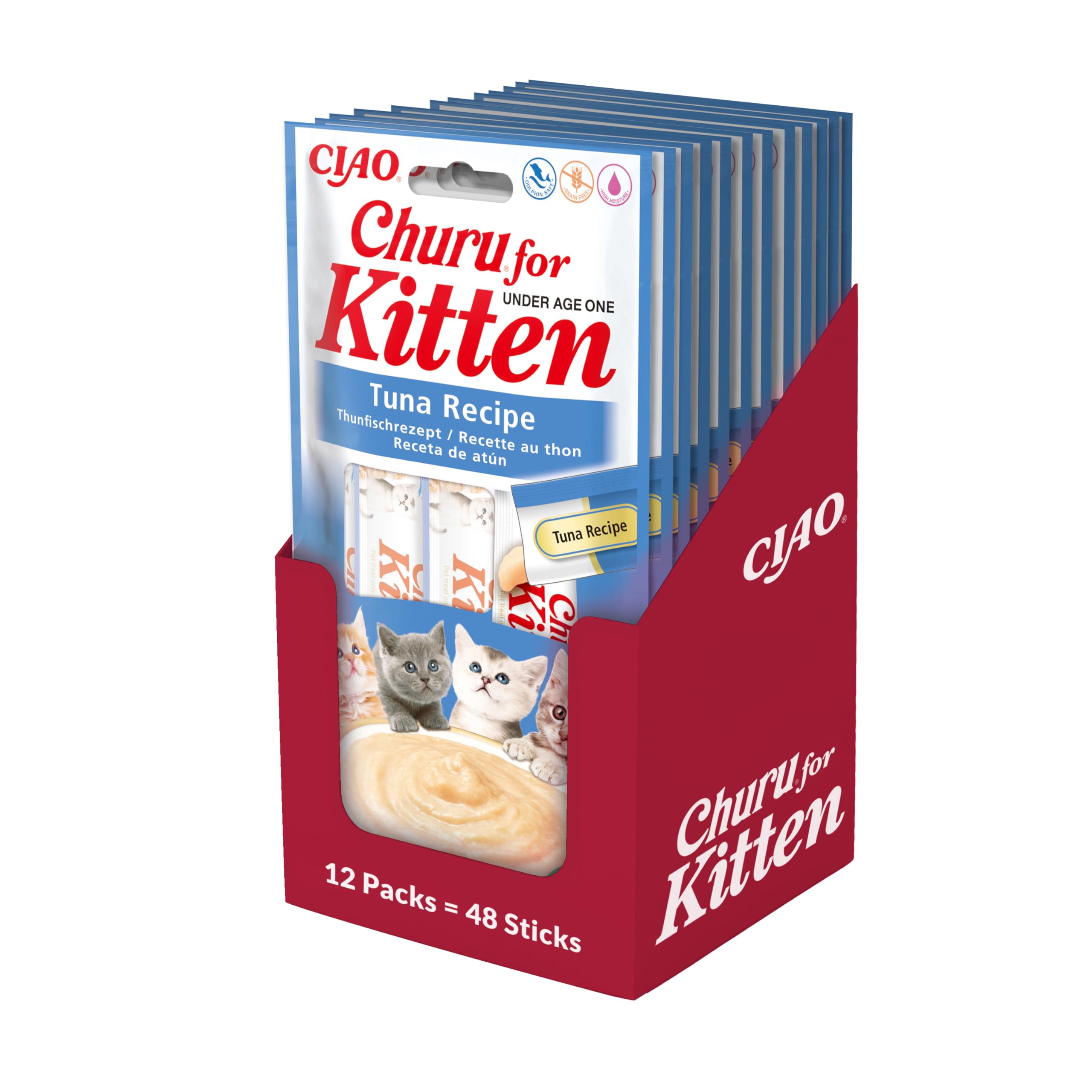 CHURU Kitten Recette de Thon Pack 4 x 14 g