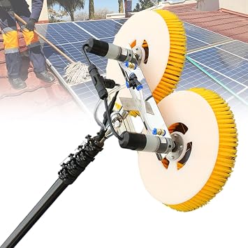 Outdoor Washing Device Tool Electric,with Sprinkler Water-Saving Design,Handheld Automatic Roof Water Brush,for Commercial Large-Scale Cleaning,B-6M