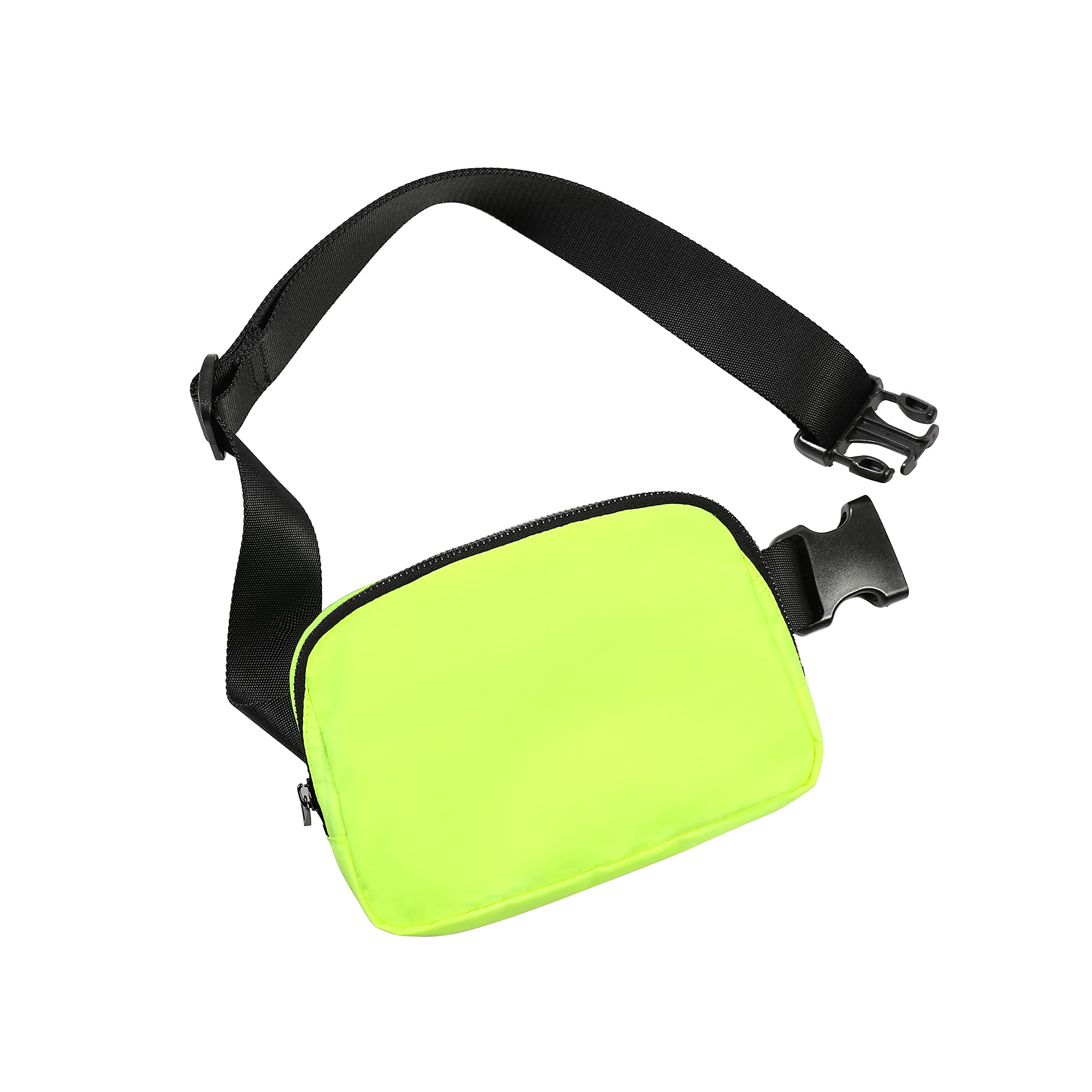ODODOSUnisex Mini Belt Bag with Adjustable Strap Small Fanny Pack for Workout Running Traveling Hiking, Neon Green