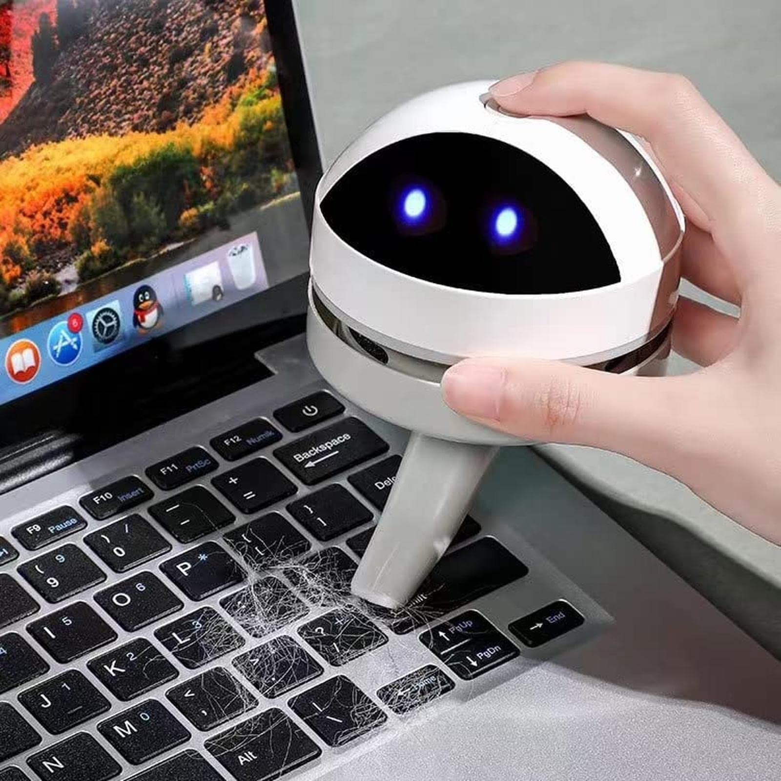 Amazon | 卓上クリーナー 卓上掃除機 ロボット型 消しカスクリーナー