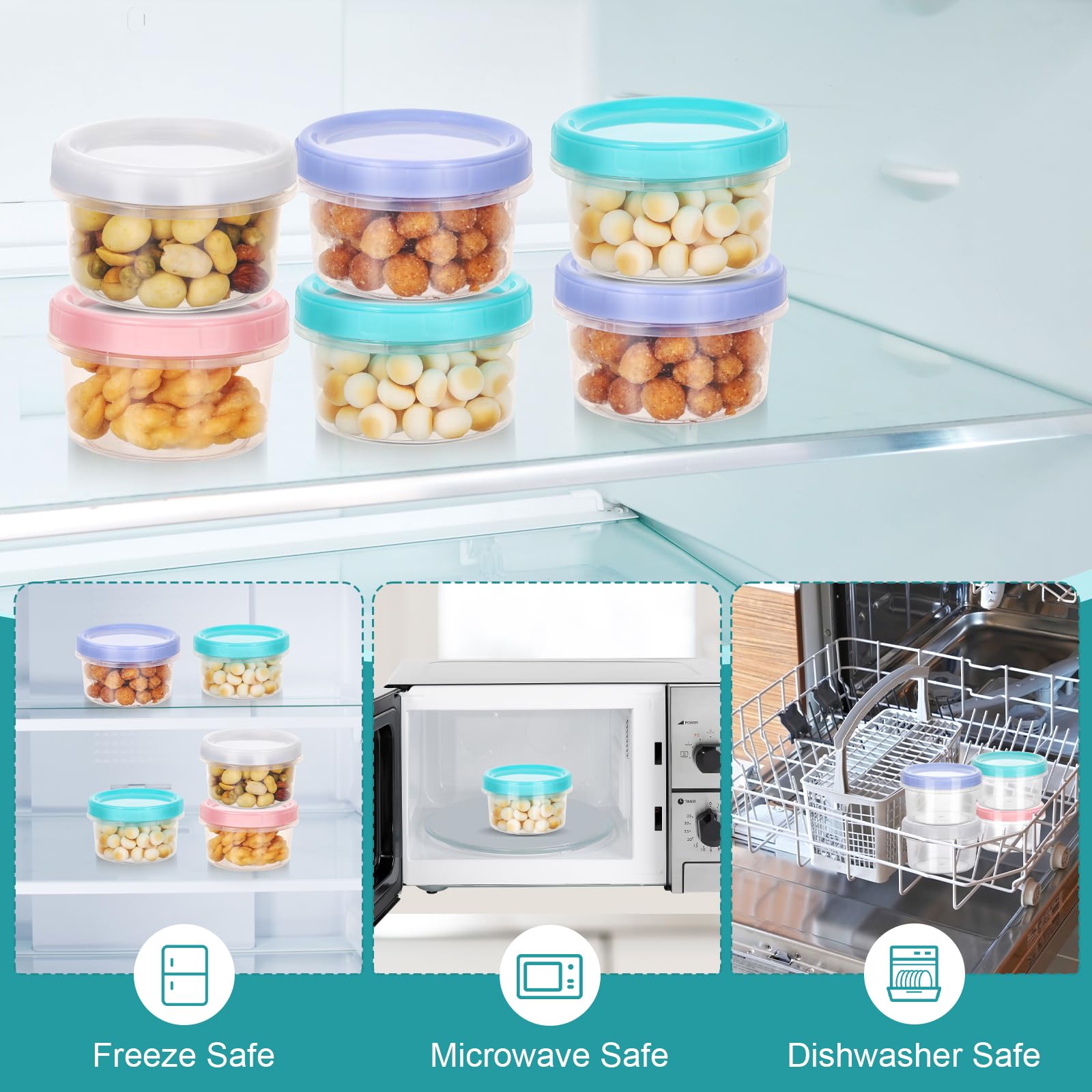 Boîte Alimentaire Verre Lot De 8 Boîtes Alimentaires En Verre Hermétiques AKTIVE - 550 Ml, Carrées 14x14x6.5 Cm - Micro-ondes, Lave-vaisselle Et Congélation 550 Ml Micro-ondes