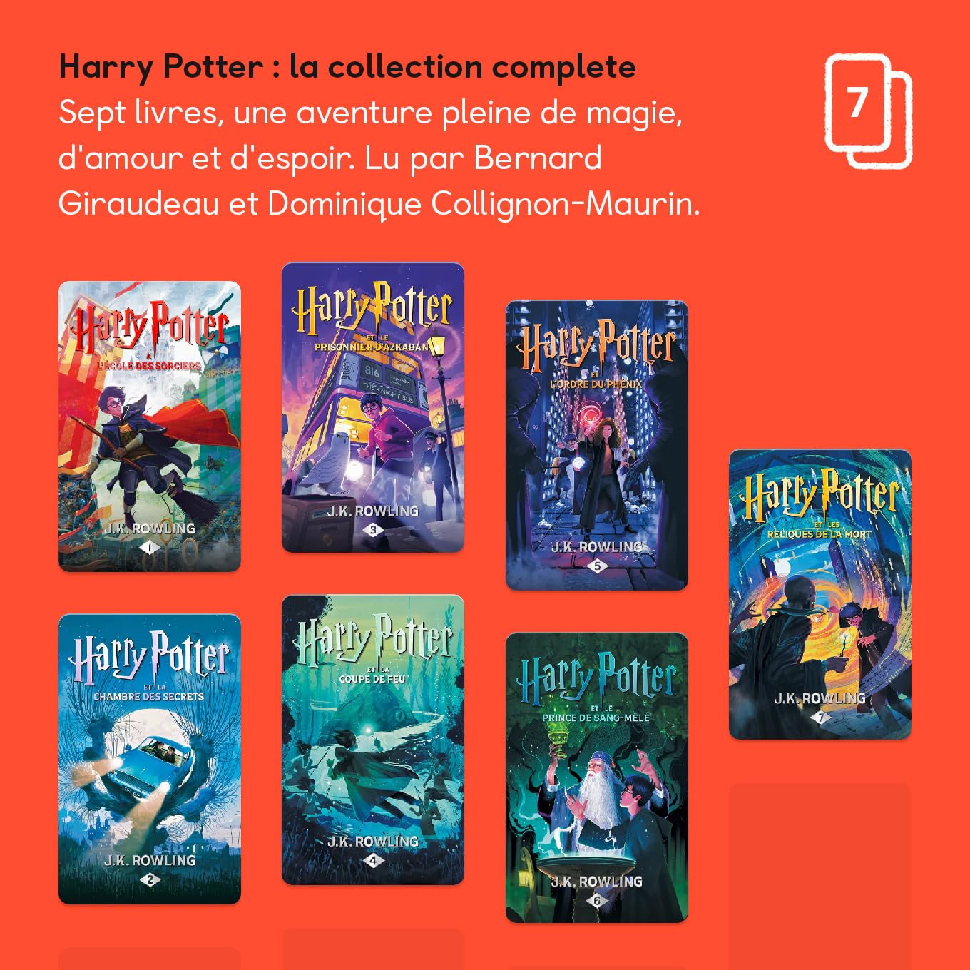 Yoto - Pakiet Harry Potter – pełna kolekcja, J.K Rowling, audiobooki dla dzieci, pełny tekst, do słuchania na gawędziarzach, Player's i Mini Stories Box, Fantasy 7-14 lat