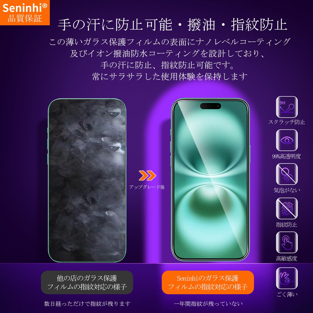Amazon.co.jp: 対応 iPhone 16 Plus ガラスフィルム 【2枚強化ガラス+2