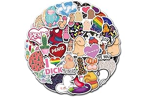50Pcs Cute Dick Stickers Waterproof: Hilarious Vinyl Decals for Adult Humor