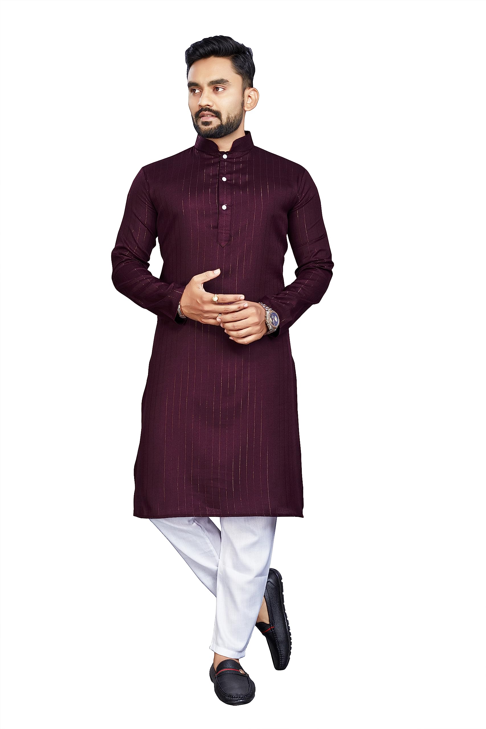 SPARKLE WINGS Men Kurta With Pajama Set