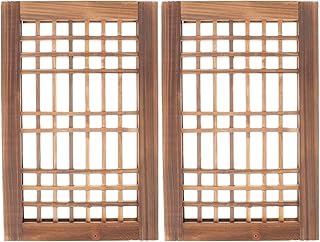 Cabilock Farmhouse Window Frame Wall Decor Rustic Vintage Faux Wood Window Trim 15.75X10.24 Inch Vertical Horizontal Hanging Decorative Wood Frame for Living Room Kitchen Bedroom