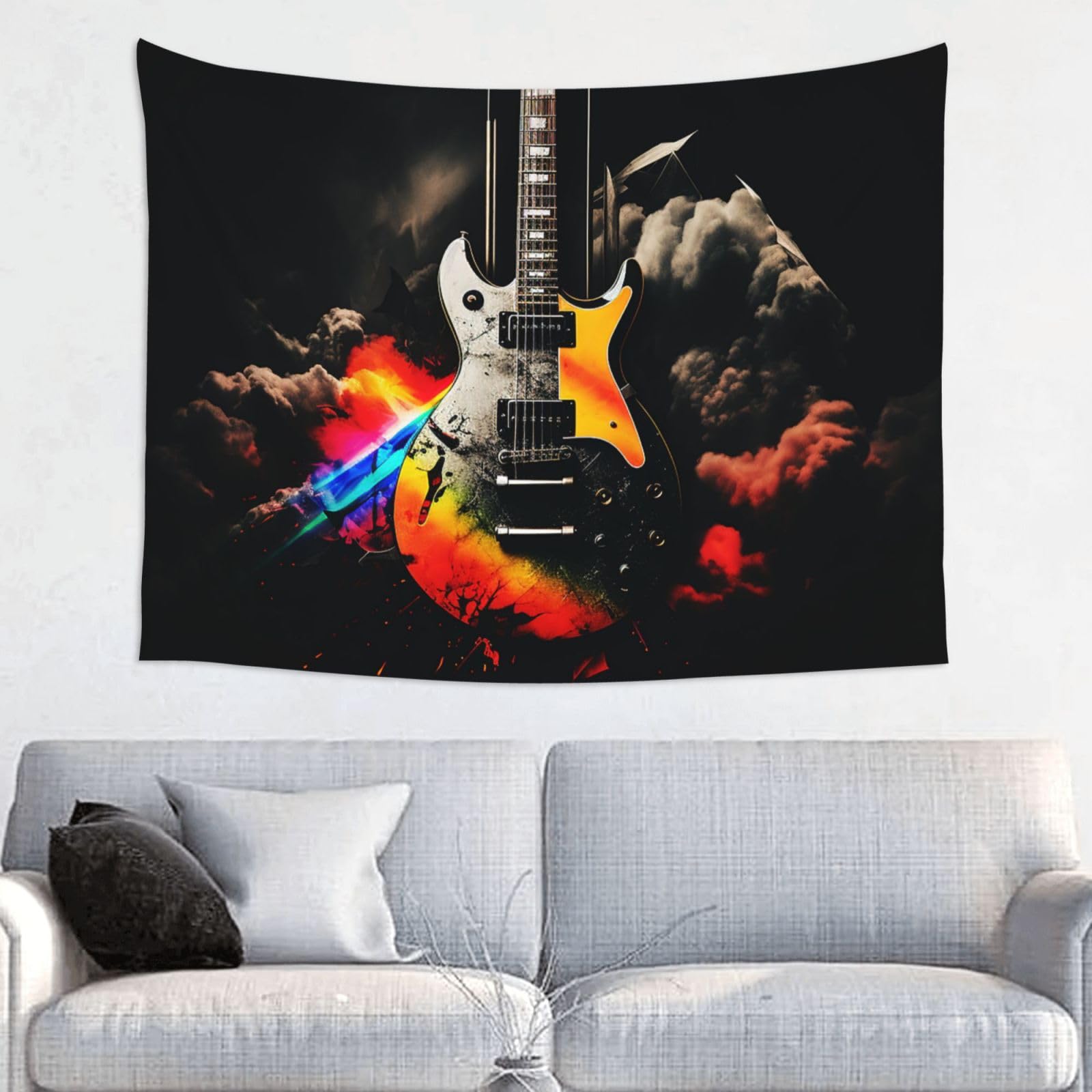 FodPand Rock Music Tapestry Wall Hanging 29x37in Tapestries Wall Backdrop Room Poster Art Aesthetic Decor For Home Office Bedroom Living Room Dorm
