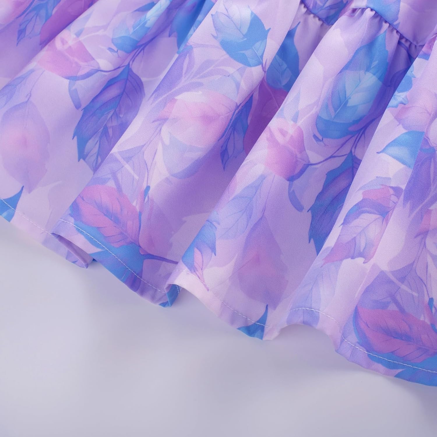 GRACE KARIN Girls Summer Dress Off Shoulder Floral A-line Midi Dress 5-14Y - Image 8