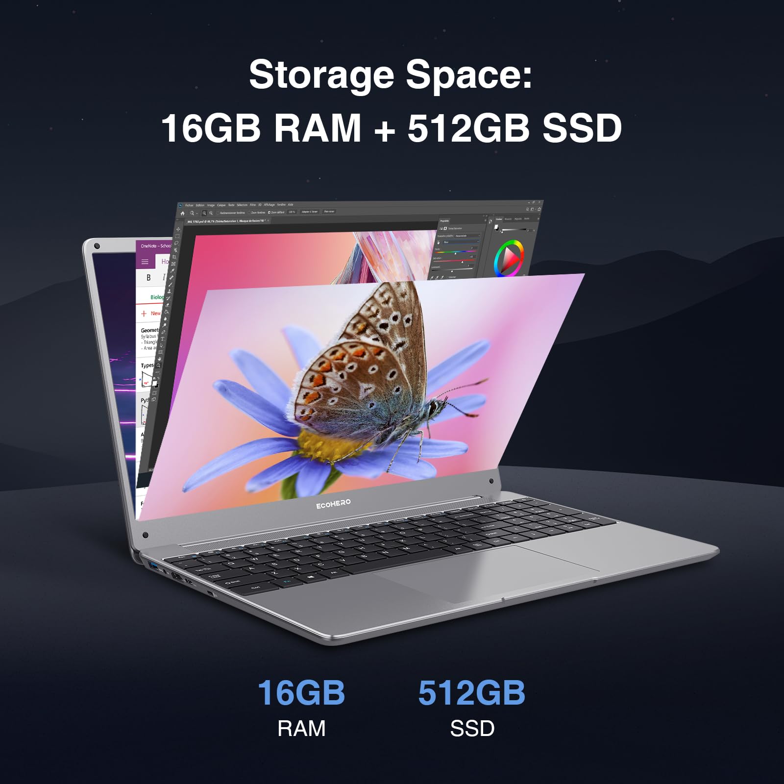 Amazon.com: ECOHERO Laptop Computer, 15.6-inch FHD Display, 16GB 