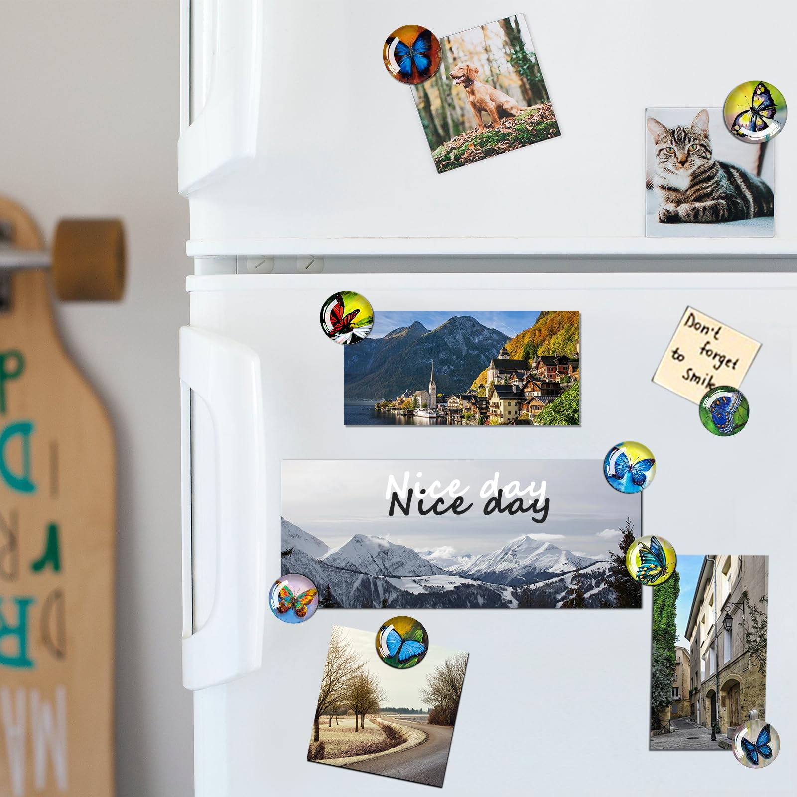 Sticker Magnets Office Glass Magnets 12 Pack Fridge Magnets Refrigerator Magnets, Magnetic ...