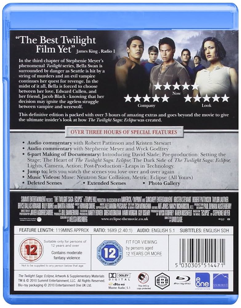 Amazon.co.jp | SUM51447 Twilight 3 Eclipse Bd DVD・ブルーレイ